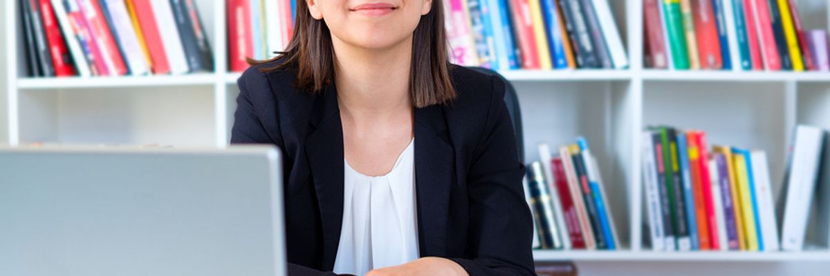Woman following the best resume tips for teachers