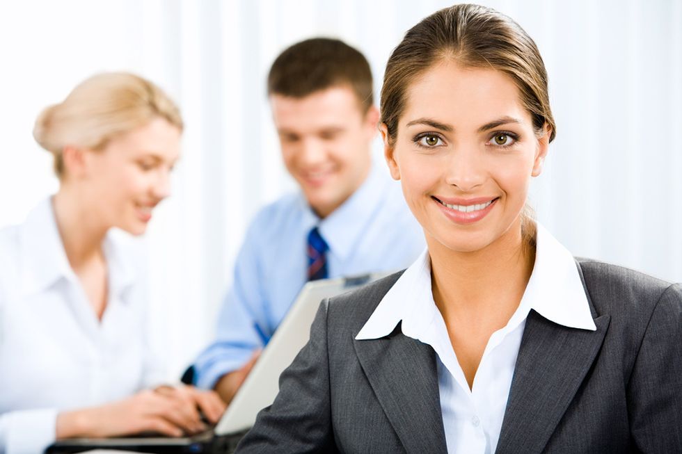 Woman Job Candidate Dressed Well For Job Interview