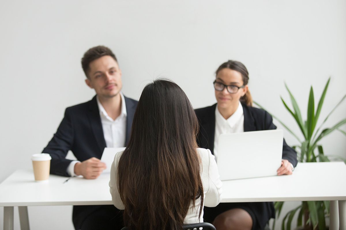 Woman makes common mistakes during her job interview