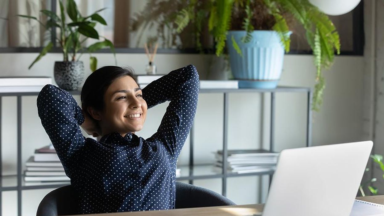 Woman quiet quits at work