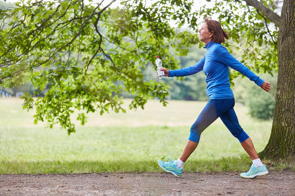 Woman stays active during the coronavirus outbreak