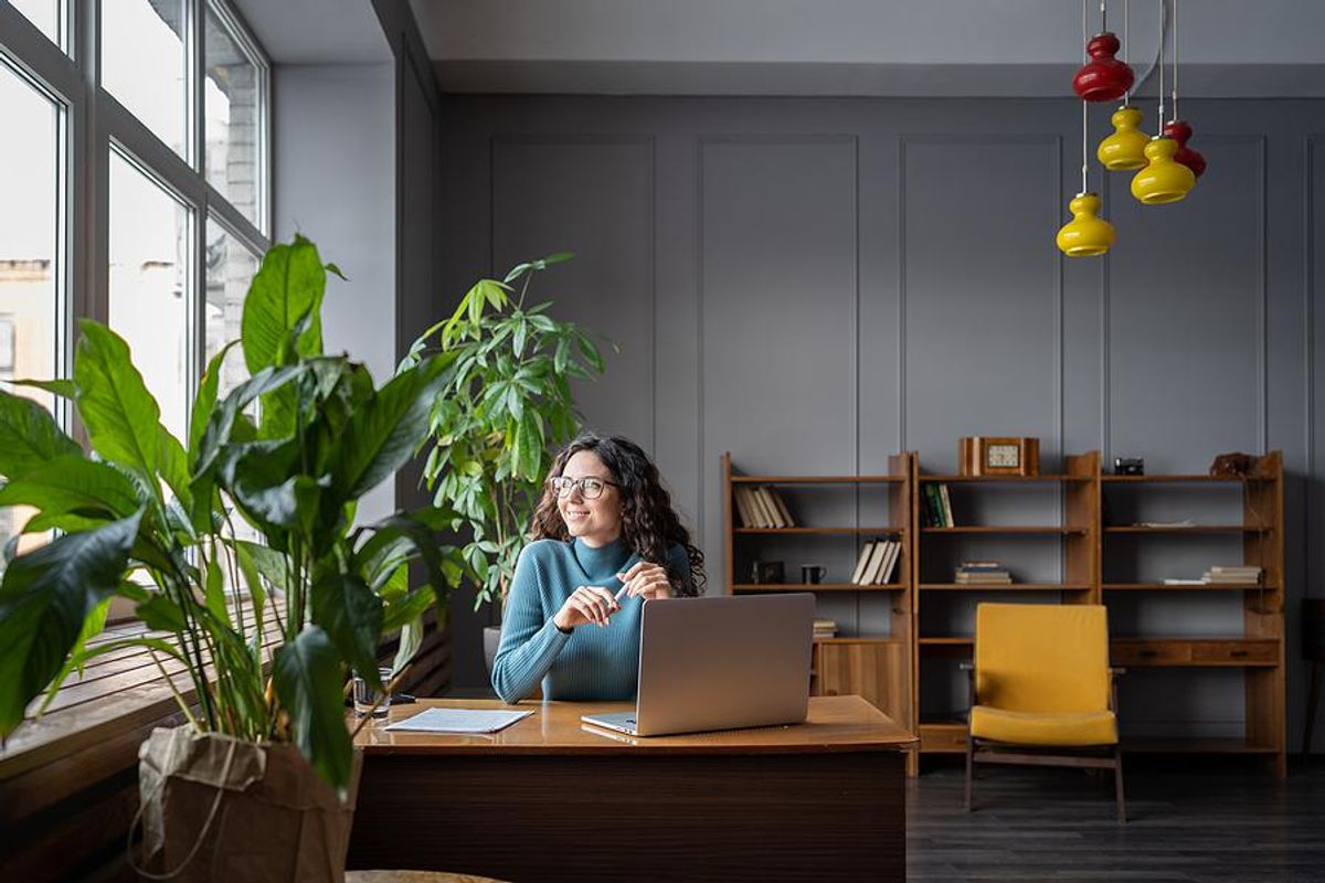 Woman thinks about making a career change