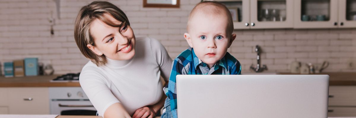 Woman trying to reenter the workforce after having a baby