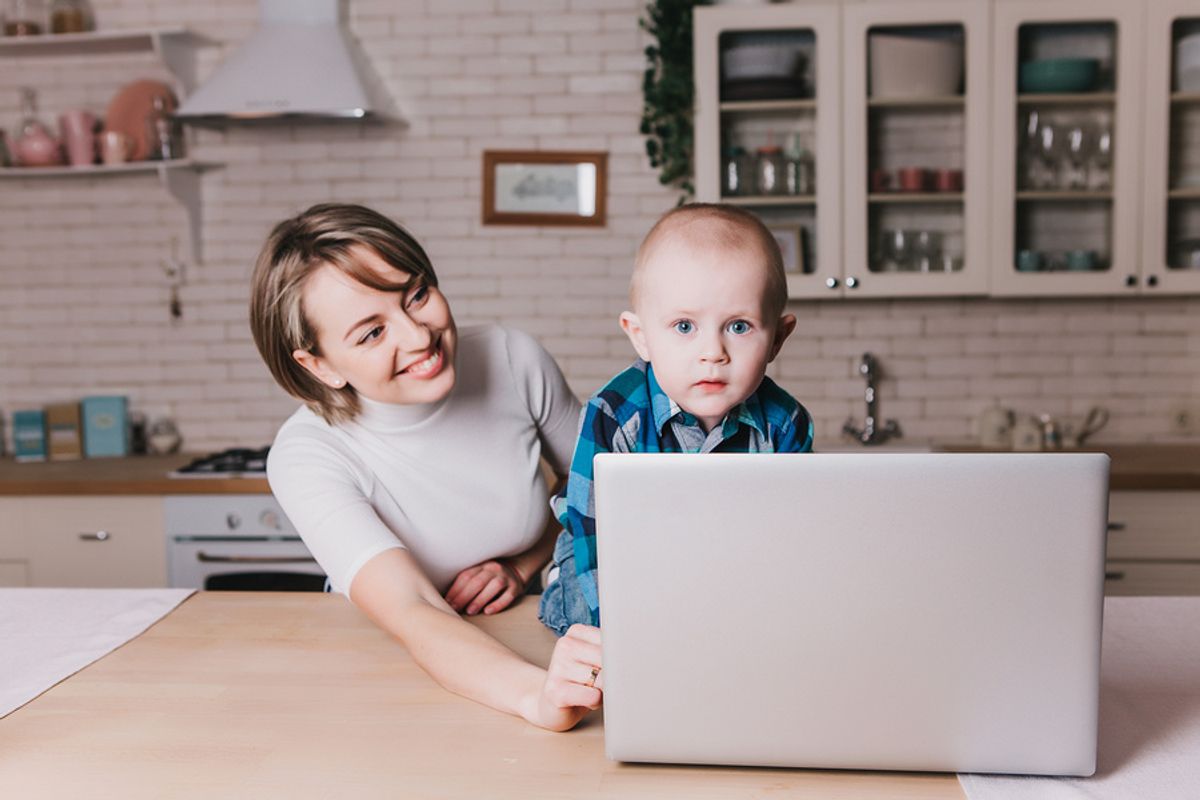 Woman trying to reenter the workforce after having a baby