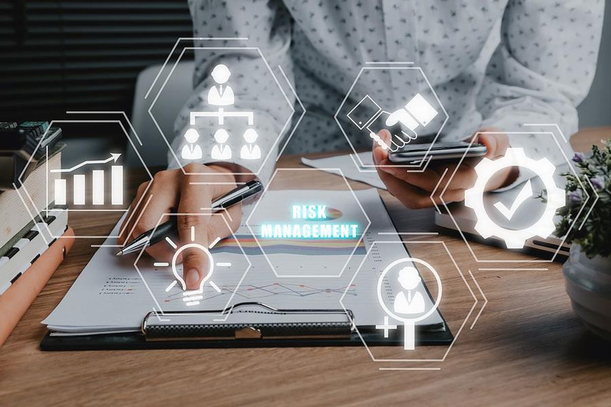 Woman uses technology to help with risk management