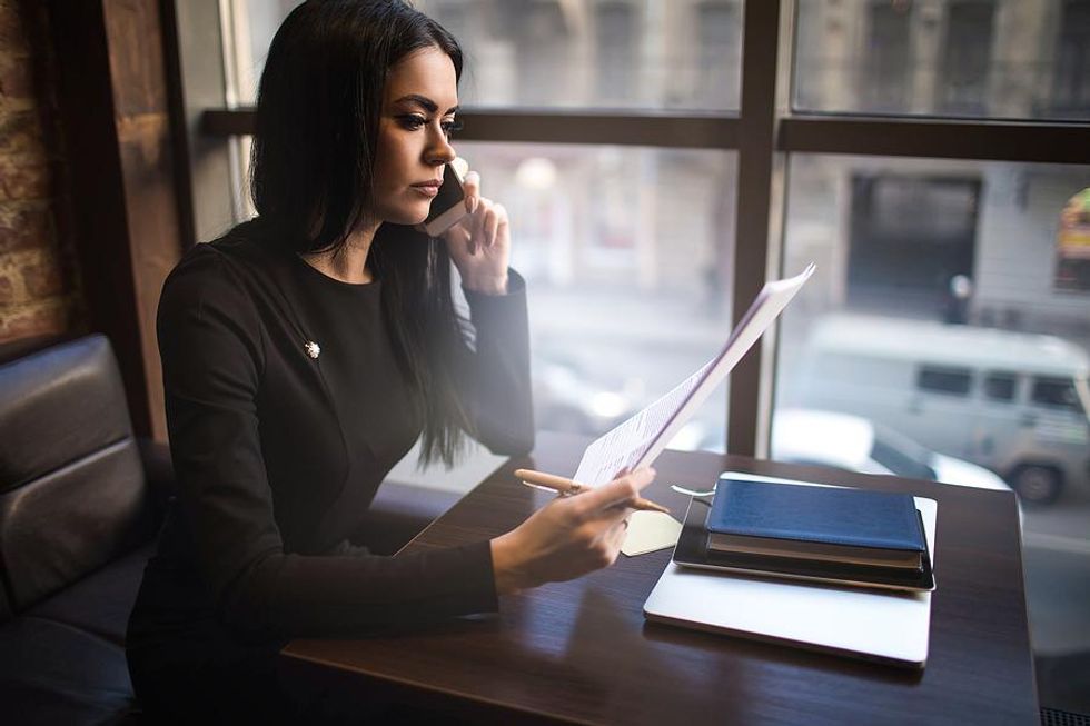 Woman working a federal job