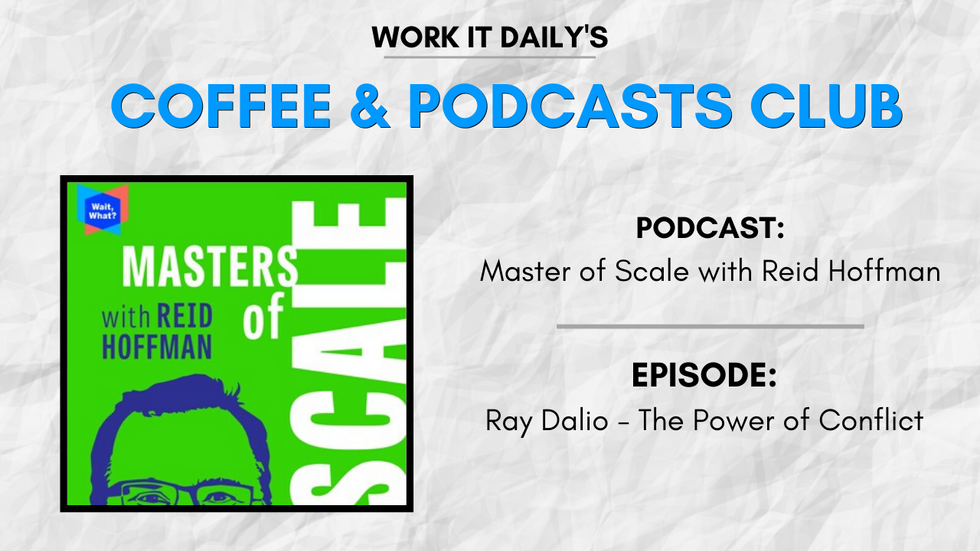 Work It Daily's podcast club episode recommendation (Masters of Scale with Reid Hoffman)