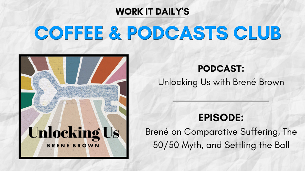 Work It Daily's podcast club episode recommendation (Unlocking Us with Bren\u00e9 Brown)