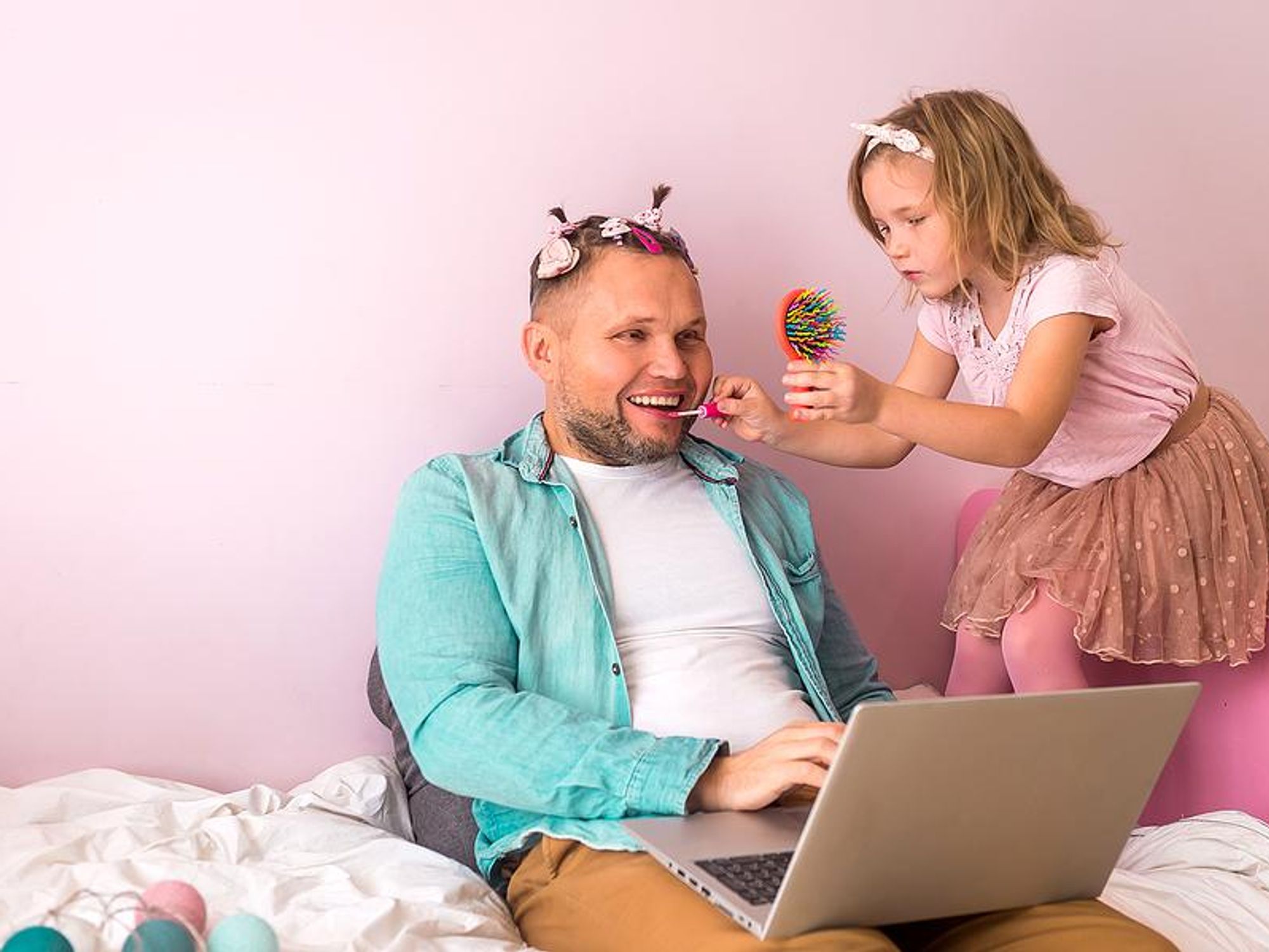 Working dad with a low-stress remote job
