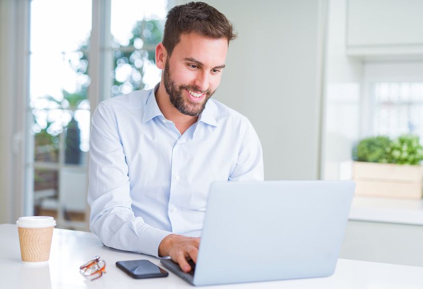 Young professional writing a successful cover letter
